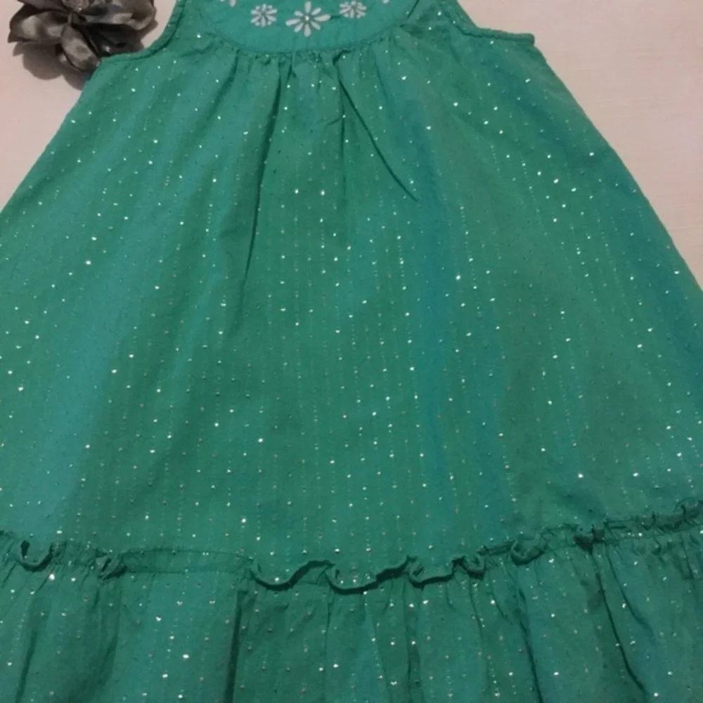 GYMBOREE l green dress size 5t EUC
